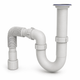 Сифон Kronoplast 1 1/2"*40 с литым прямоточным выпуском с гофротрубой 40*40/50 SU11000043 - изображение 3