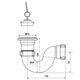 Сифон Kronoplast для душевого поддона прямоточный 1 1/2″ SV14000000 - изображение 5