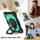 Протиударний захисний чохол SARM Cover для Apple iPad 11 (А16) 2025 з поворотною підставкою 360°, ремінцем та тримачем для Apple Pencil Turquoise - зображення 5
