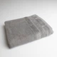 Набор банных махровых полотенец с велюровым бордюром 2шт GM Textile 50х70см, 70х140см (Серый) - изображение 5