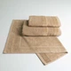 Набор банных махровых полотенец с велюровым бордюром 3шт GM Textile 50х70см, 50х90см, 70х140см (Капучино) - изображение 1