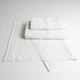 Набор банных махровых полотенец с велюровым бордюром 3шт GM Textile 50х70см, 50х90см, 70х140см (Белый) - изображение 1