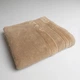 Полотенце банное махровое с велюровым бордюром GM Textile 100х150см 500г/м2 (Капучино) - изображение 1