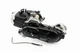 Скутерный двигатель в сборе 4T 80cc (короткий вариатор, длинный вал, чёрная крышка) - изображение 1