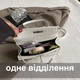 Женская сумка кросс-боди золотистая фурнитура белая - изображение 7