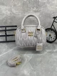 Жіноча сумка крос-боді Miu miu 18119 сіра - зображення 5
