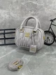 Жіноча сумка крос-боді Miu miu 18119 сіра - зображення 7