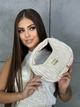 Женская сумка багет Miu miu 2178 белая - изображение 6