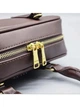 Женская сумка Miu miu 2312 (22×10×7) кросс-боди темно-коричневая - изображение 6