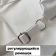 Женская классическая бананка поясная сумка на два отдела с цепочкой белая - изображение 7