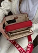 Женская прямоугольная сумка Guess 23705 кросс-боди красная - изображение 6