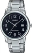 Мужские наручные часы Casio MTP-V001D-1B, кварцевые, стальной браслет - изображение 1