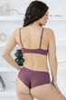 Комплект белья: бюстгальтер push-up и бразилианы 9449 Balaloum марсала 80C/L - изображение 2