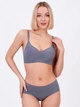 Безшовний топ-бюстгальтер push-up без каркасів 6654 Lora Iris лаванда 2XL - зображення 4