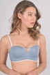 Бюстгальтер балконет push-up без каркасов 8022 Lora Iris голубой L - изображение 3