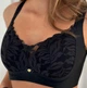Бесшовный топ-бюстгальтер с кружевом 8102 Lora Iris черный 5XL - изображение 4