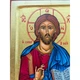 Писаная греческая икона Иисуса Христа Спасителя 22,5×29 см - изображение 7