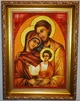 Ікона з янтаря Святе Сімейство і-114 Гранд Презент 20*30 - зображення 6