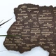 Настенная однослойная карта Украины тёмного цвета без коробки, 55 × 38,5 см Гранд Презент 13 - изображение 2