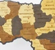 Мапа України настінна велика 3D об'ємна в коробці ручна робота 143*100 см Гранд Презент 17 - изображение 7
