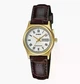 Женские наручные часы Casio LTP-V006GL-7B, кварцевые, кожаный ремешок, водозащита 30 м - изображение 1