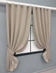 Комплект коротких штор VR-Textil Блэкаут двусторонний Eclipsе № 1789ш Бежевый 130х170 см 2 шт (35-0390) - изображение 2