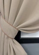 Комплект коротких штор VR-Textil Блэкаут двусторонний Eclipsе № 1789ш Бежевый 130х170 см 2 шт (35-0390) - изображение 4