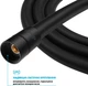 Шланг для душа DROP SH-H150-BP силикон 150 см матовый Черный - изображение 10