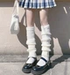 Гетры на ноги или руки Home Socks Белые Вязаные 40 см - изображение 1