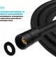 Шланг для душа DROP SH-H200-MID-BL полимер 200 см черный матовый - изображение 2