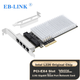 Мережева карта EB-LINK Intel I226 PCI-E x4 на 4 порти 2.5G - зображення 4