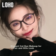 Новые женские очки LOHO «кошачий глаз» 2024 года, защита от близорукости, защита от синего света, утягивающая оправа, очки без линз, возможность установки линз по рецепту, YX8063, черные. - изображение 5