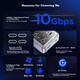 Док-станция ORICO Expansion Dock Type-C, высокоскоростной концентратор 10 Гбит/с, удлинительный кабель-конвертер для ноутбука, 1 метр. - изображение 6