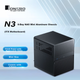 Корпус JONSBO N3 Black для NAS, алюминиевый, для плат ITX, блок питания SFX, 8+1 отсеков для дисков, два вентилятора 100 мм - изображение 4
