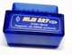 Автосканер ELM327 v1.5 OBD2 Bluetooth 1-платний, синій 77450 - изображение 3