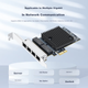 Серверна мережева карта EB-LINK 82571-T4 (EXPI9404PT), PCIe X1, чотири гігабітні порти, чіп Intel 82571, для промислових камер машинного зору - зображення 8