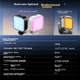 Ulanzi U60 RGB Cube Light (белый), магнитный полноцветный заполняющий свет, портативный светодиодный карманный ручной светильник с двойной температурой подсветки для фотосъемки, использования с камерой, телефоном, для прямых трансляций и конференций. - изображение 5