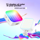 Ulanzi U60 RGB Cube Light (белый), магнитный полноцветный заполняющий свет, портативный светодиодный карманный ручной светильник с двойной температурой подсветки для фотосъемки, использования с камерой, телефоном, для прямых трансляций и конференций. - изображение 6