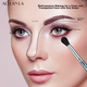 Кисть для теней AOLANLA № 224 с круглой головкой для растушевки и хайлайтера, 1 шт - изображение 8
