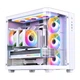 Корпус JONSBO TK-3 White Curved Panoramic ATX (поддержка двух 360-мм радиаторов/блок питания ATX/10 мест для вентиляторов/Type-C Gen2 10 Гбит/с+) - изображение 3