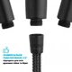 Шланг для душа DROP SH-HM150-MID-BL нержавеющая сталь 150 см черный - изображение 5