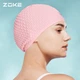 Шапочка для плавания ZOKE силиконовая водонепроницаемая с защитой ушей, унисекс - изображение 5