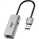 Кабель-адаптер Aigo USB - RJ45 Gigabit Ethernet, док-станція для ноутбука, сумісний з док-станціями Lenovo, Xiaomi, Apple R02A (металевий) - зображення 1