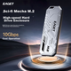 Корпус для SSD-накопителя EAGET M.2 NVMe, Type-C 3.2, портативный, совместимый с ноутбуками, внешний алюминиевый охлаждающий бокс для SSD, SE910N - изображение 4