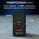 Зарядное устройство 65W блок питания быстрая зарядка USB Type C GaN для телефона ноутбука планшета евро адаптер сетевой Fast Charger PD QC 3.0 легкий для путешествий Travel UN-20B Черное 8_1_0_1 - изображение 4