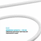 Шланг для душа DROP SH-HM175-PRM-WHT нержавеющая сталь 175 см белый - изображение 9