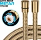 Шланг для душа DROP SH-HM175-PRM-GLD нержавеющая сталь 175 см золотой - изображение 1