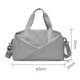 Спортивная сумка Lesko 604 Grey для активного отдыха и занятий спортом с отделом для обуви и отделом для мокрых вещей - изображение 5