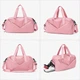 Спортивная сумка Lesko 604 Pink для активного отдыха и занятий спортом с отделом для обуви и отделом для мокрых вещей - изображение 3