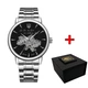 Наручний годинник Awarder 022-3D Де би не був Silver-Black Steel - изображение 1